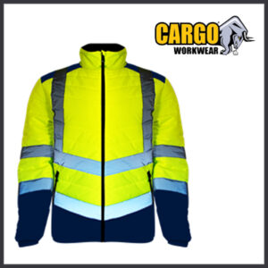 Cargo Hi-Vis Puffer Two Tone Jacket