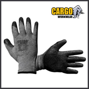 Cargo Eco Black Gloves Latex Palm